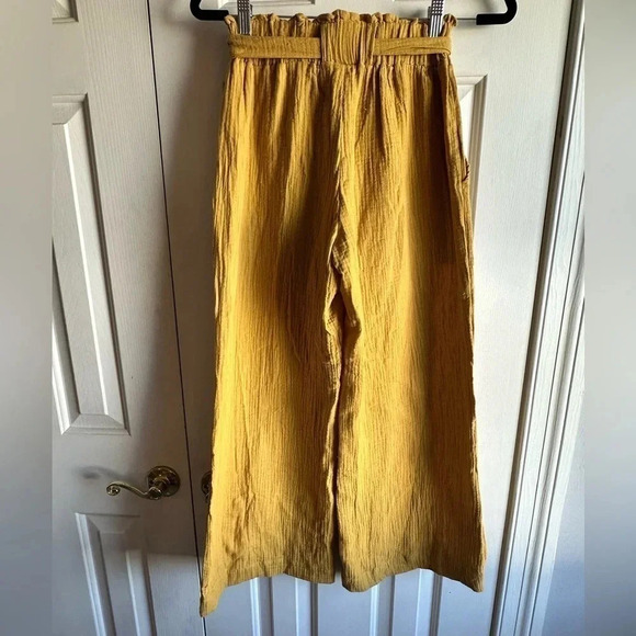 Banjara elastic waist wide leg pants. Mustard yellow size M - Picture 4 of 8